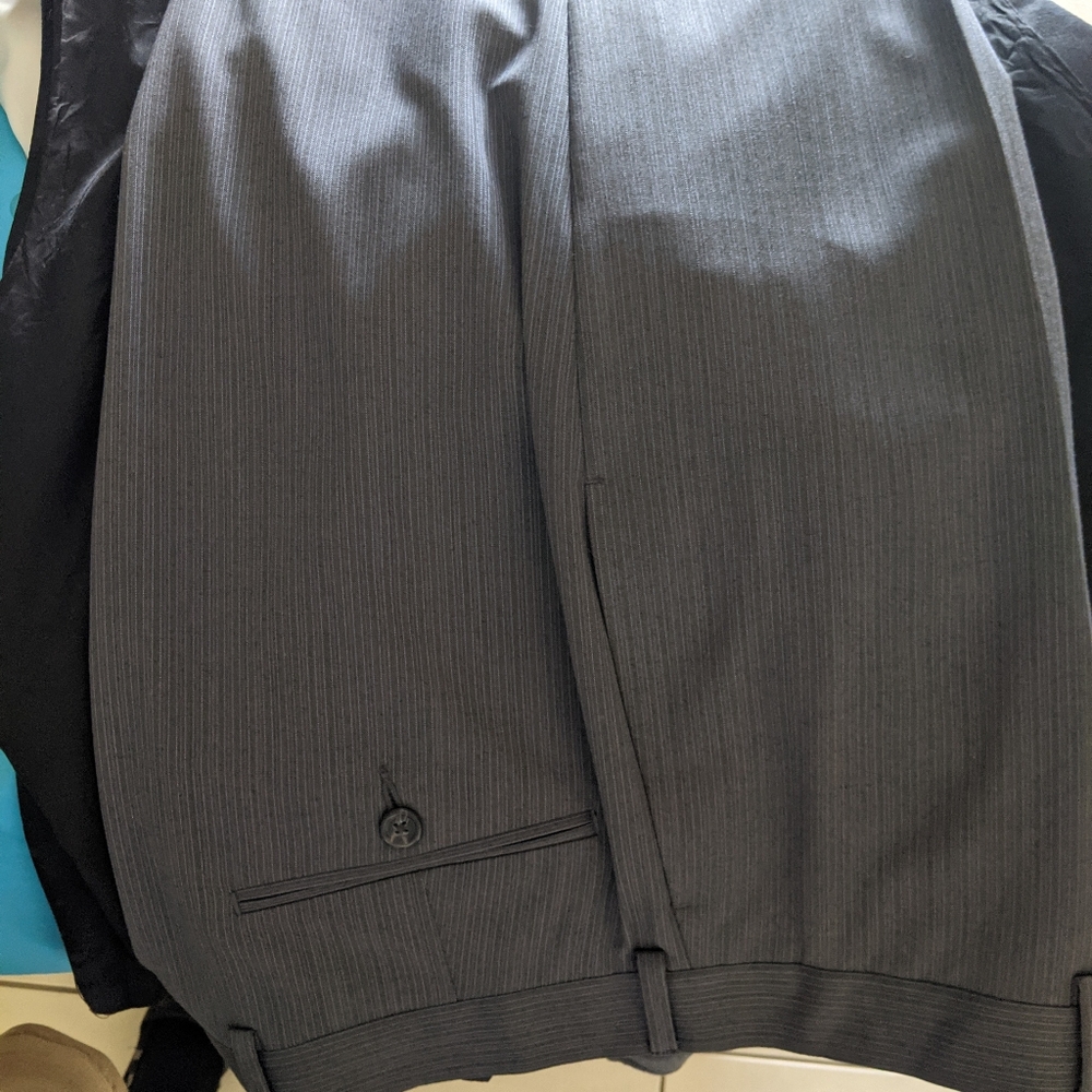 Men's gray slacks untailored
